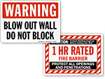 Firewall Signs