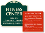 Fitness Center Signs