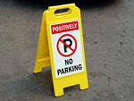 Fold-Up Parking Signs