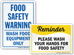 Food Safety Signs