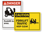 Forklift Area Signs