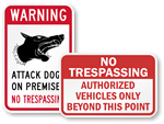 Free No Trespassing Signs   Download and Print!