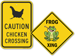 Funny Crossing Signs