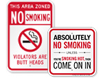 Funny No Smoking Signs