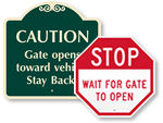 Gate Entrance Signs
