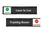 Occupied Sliding Door Signs