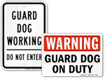Guard Dog Signs