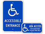 ADA Accessible Entrance Signs