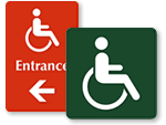 Handicapped Door Sign