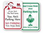 Holiday No Parking Signs 