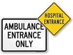 Hospital Entrance Signs