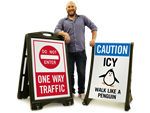 In-Stock A-Frame Signs for Parking Lots