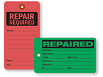 Industrial Repair Tags