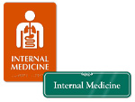 Internal Medicine Door Signs