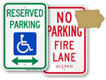 Iowa Parking Signs, Fire Lane Signs and Other Regulated Signs