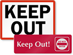 Keep Out Door Signs