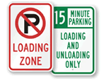 Loading & Unloading Zone Signs