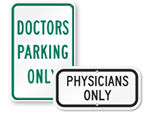 Doctor Parking Signs
