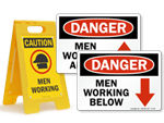 Men Working Signs