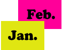 Monthly labels mark your inventory dates.