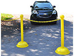 Moveable Stanchions to Reserve Spots