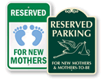 Expectant Mother Parking Signs