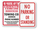 More State Parking Signs