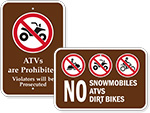 No ATV Signs