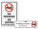 No Vaping Signs