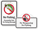 No Fishing Signs