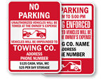 No Parking Anytime Signs