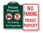 No Parking Private Property Signs