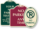 Designer No Parking Signs
