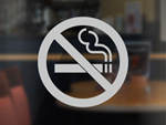 Static Cling No Smoking Decals