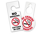 No Smoking Door Tags