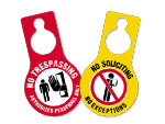 No Soliciting Door Hangers