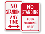 No Standing, No Stopping Sign
