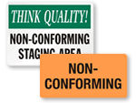 Non Conforming Labels & Signs