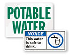 Potable Water Signs