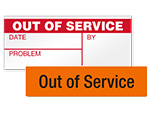 Out of Service Labels