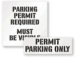 Parking Permit Stencils