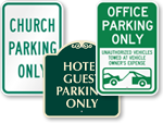 Parking Signs by Organization