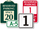 Parking Space Signs