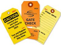Perforated Tags, Inspection Tags