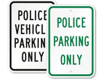 Police Parking Signs