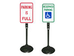 Portable Signs with Cast Iron Base