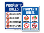 Property Rules Signs