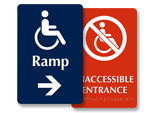 Access Ramp Signs, Wheelchair Ramp Signs