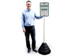 Recycled Rubber Sign Bases