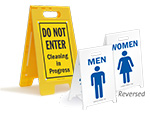 Restroom Closed For Cleaning Signs